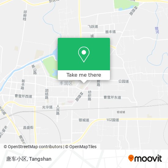 唐车小区 map