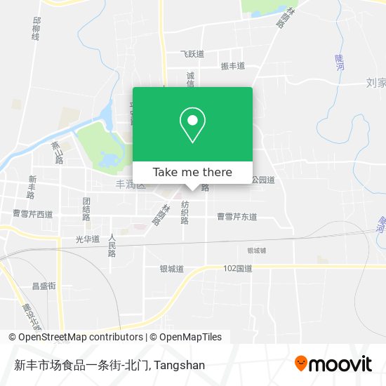 新丰市场食品一条街-北门 map