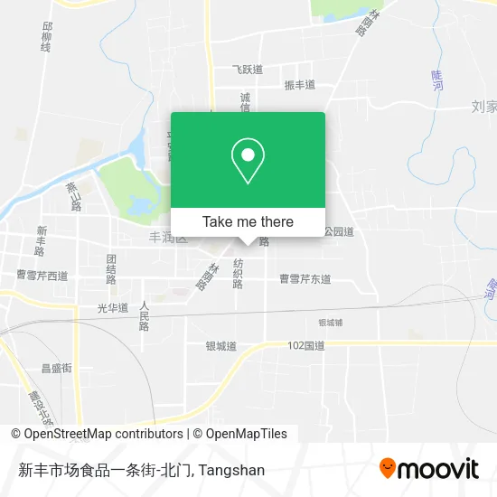 新丰市场食品一条街-北门 map