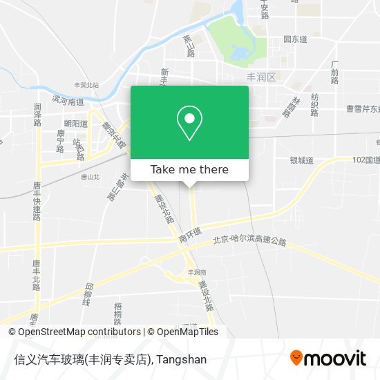 信义汽车玻璃(丰润专卖店) map