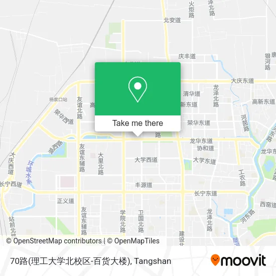 70路(理工大学北校区-百货大楼) map