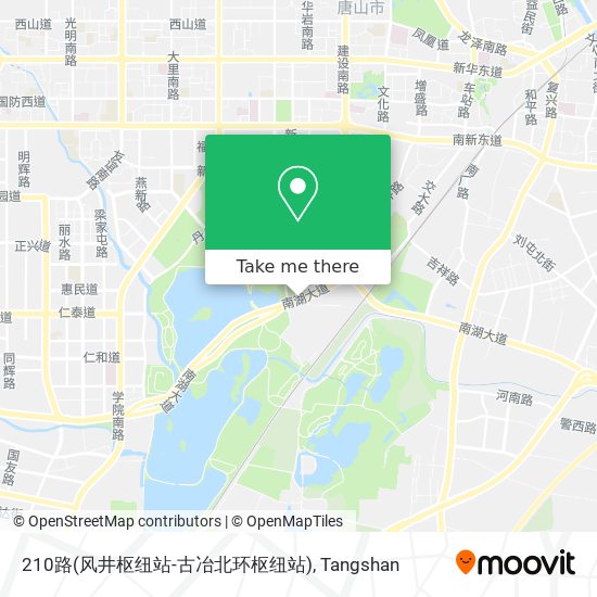 210路(风井枢纽站-古冶北环枢纽站) map