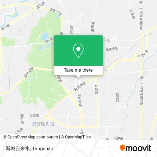 新城自来水 map