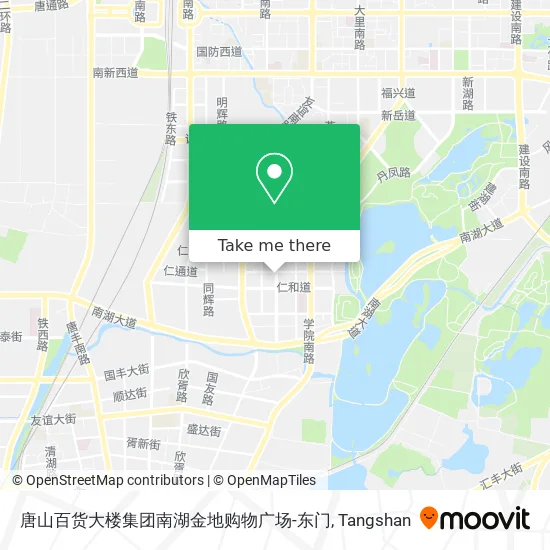唐山百货大楼集团南湖金地购物广场-东门 map