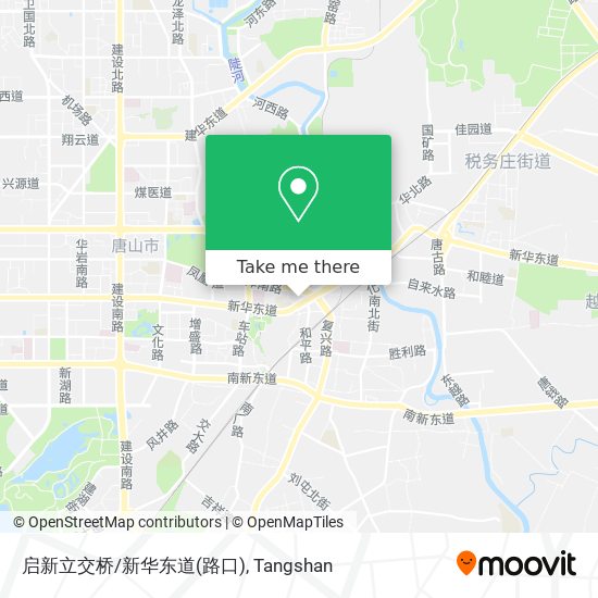 启新立交桥/新华东道(路口) map