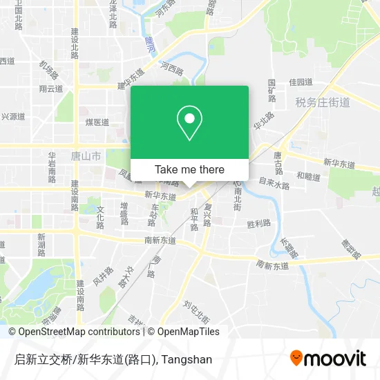 启新立交桥/新华东道(路口) map