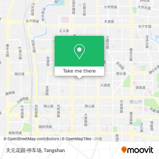 天元花园-停车场 map