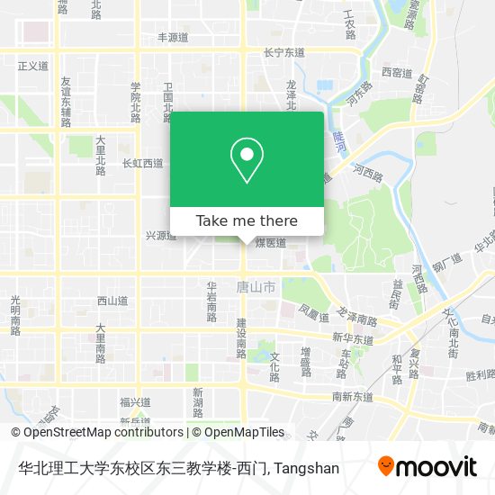 华北理工大学东校区东三教学楼-西门 map