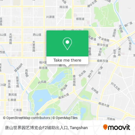 唐山世界园艺博览会F2辅助出入口 map