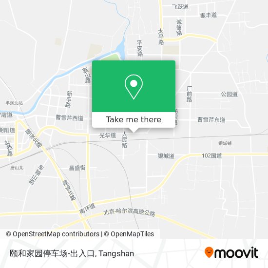 颐和家园停车场-出入口 map