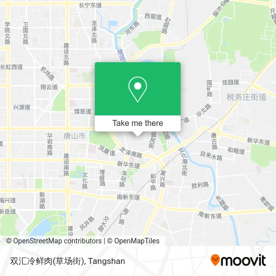 双汇冷鲜肉(草场街) map