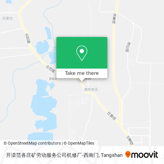 开滦范各庄矿劳动服务公司机修厂-西南门 map