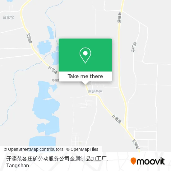 开滦范各庄矿劳动服务公司金属制品加工厂 map