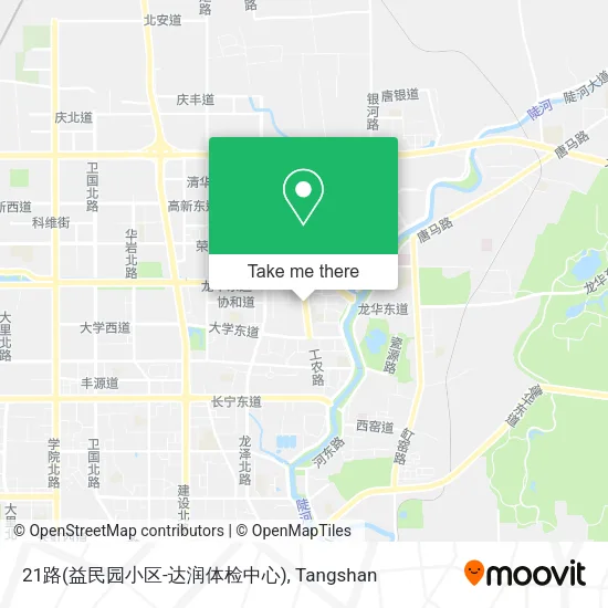 21路(益民园小区-达润体检中心) map