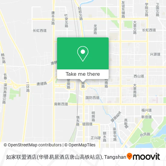 如家联盟酒店(华驿易居酒店唐山高铁站店) map