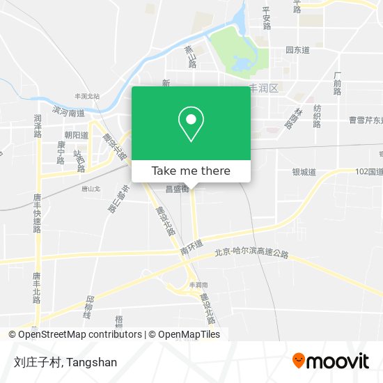刘庄子村 map