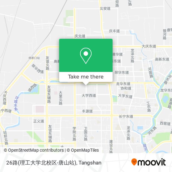 26路(理工大学北校区-唐山站) map