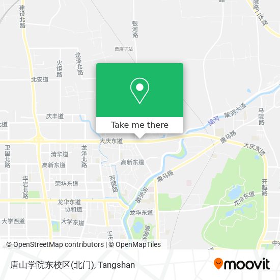 唐山学院东校区(北门) map