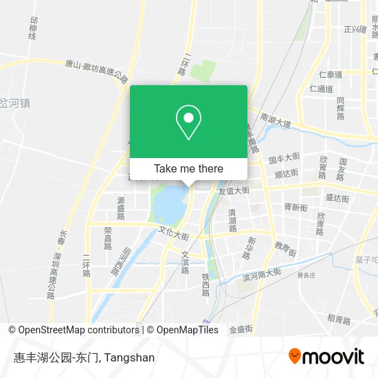 惠丰湖公园-东门 map
