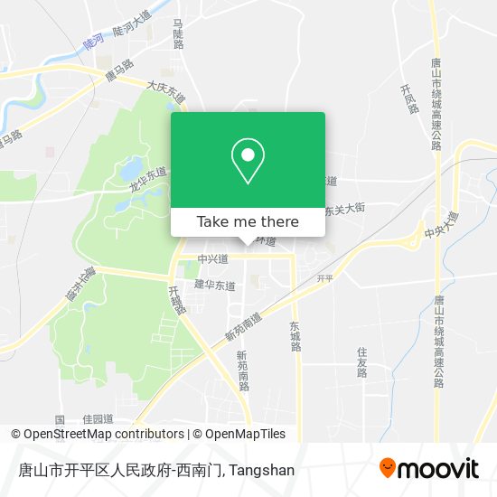 唐山市开平区人民政府-西南门 map