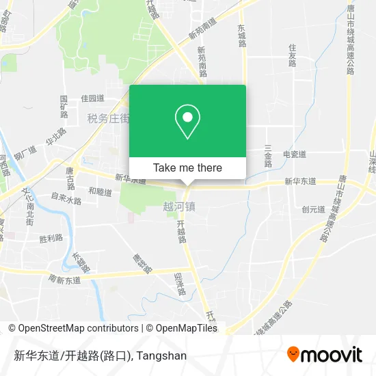 新华东道/开越路(路口) map