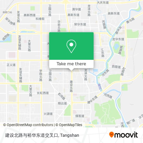 建设北路与裕华东道交叉口 map