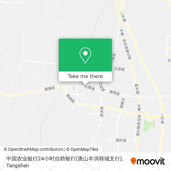 中国农业银行24小时自助银行(唐山丰润韩城支行) map