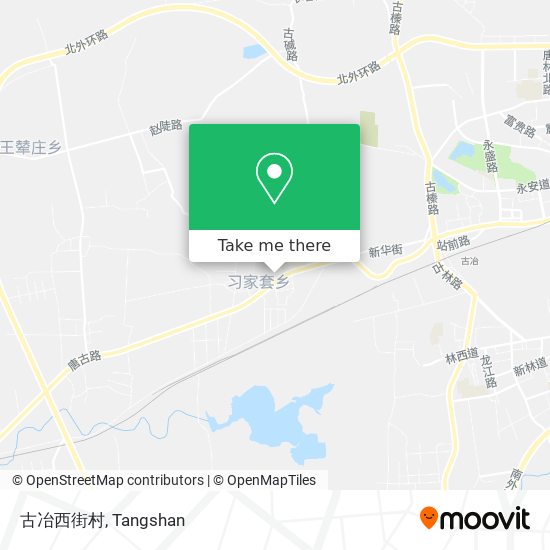 古冶西街村 map