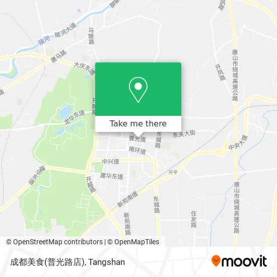 成都美食(普光路店) map