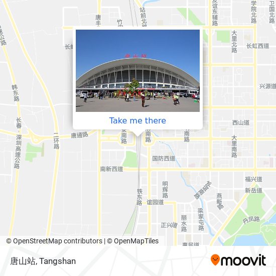 唐山站 map