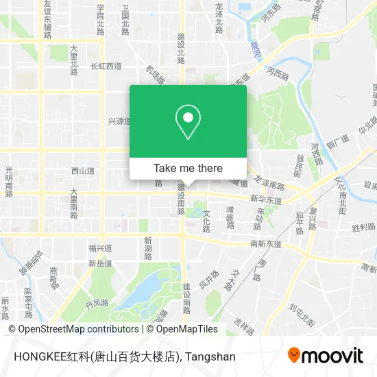 HONGKEE红科(唐山百货大楼店) map
