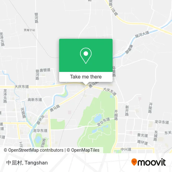 中屈村 map