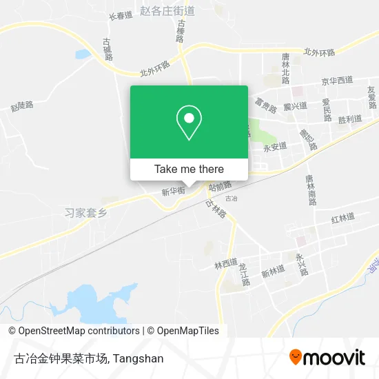 古冶金钟果菜市场 map