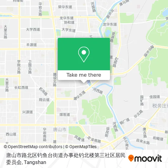 唐山市路北区钓鱼台街道办事处钓北楼第三社区居民委员会 map