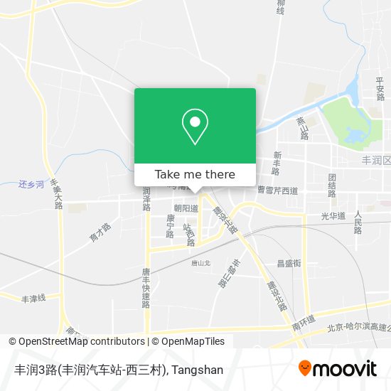 丰润3路(丰润汽车站-西三村) map