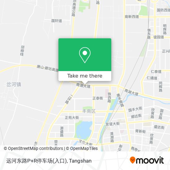 远河东路P+R停车场(入口) map