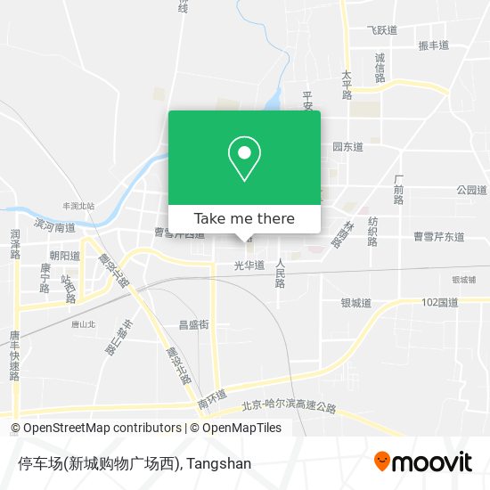 停车场(新城购物广场西) map