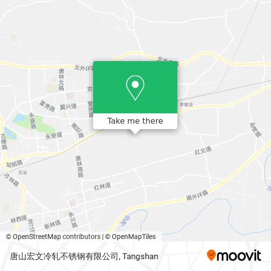 唐山宏文冷轧不锈钢有限公司 map