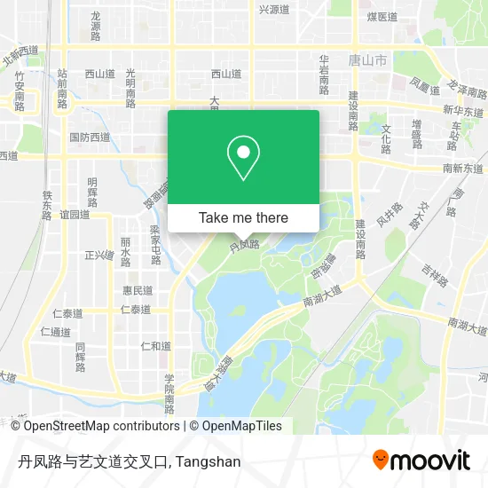 丹凤路与艺文道交叉口 map