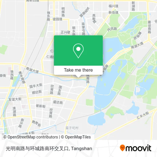 光明南路与环城路南环交叉口 map