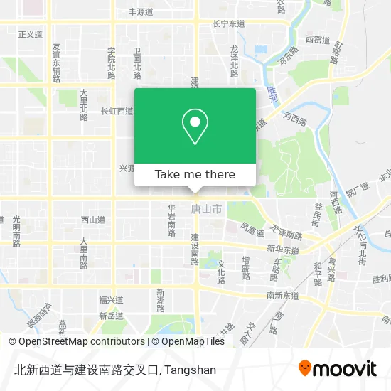北新西道与建设南路交叉口 map