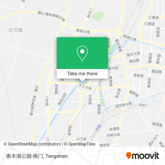 惠丰湖公园-南门 map