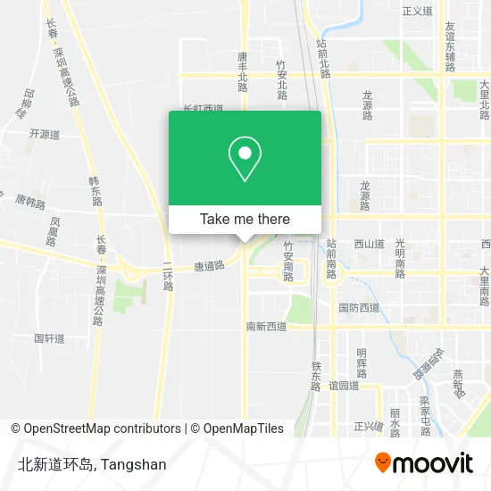 北新道环岛 map