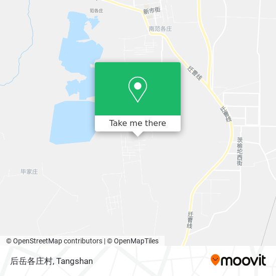 后岳各庄村 map