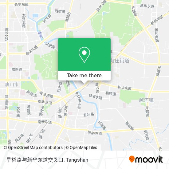 旱桥路与新华东道交叉口 map