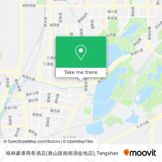 格林豪泰商务酒店(唐山路南南湖金地店) map