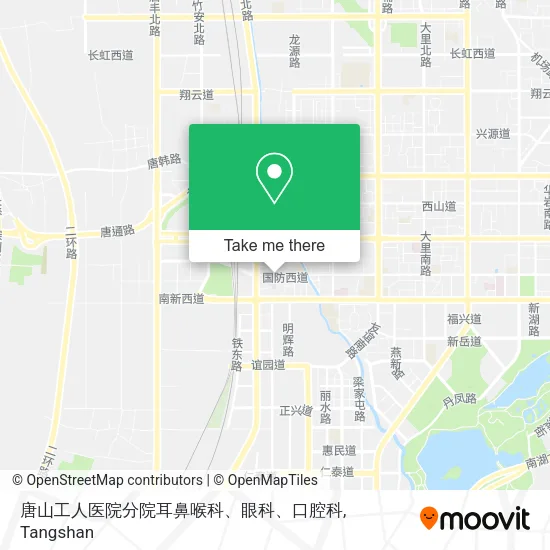 唐山工人医院分院耳鼻喉科、眼科、口腔科 map