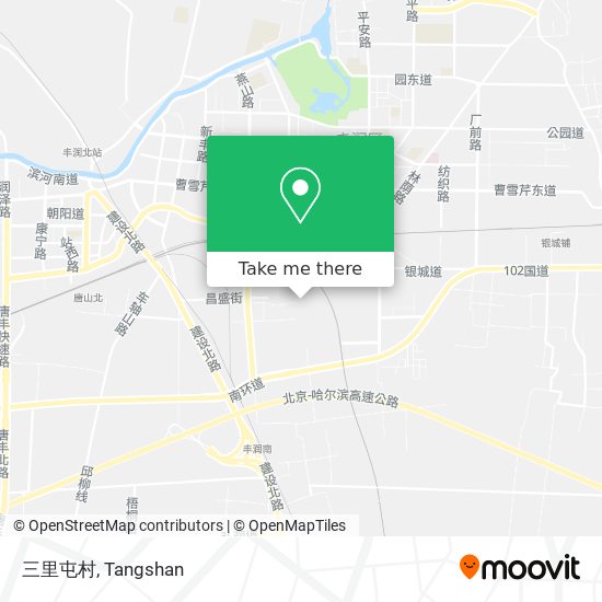 三里屯村 map