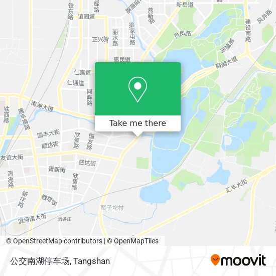公交南湖停车场 map