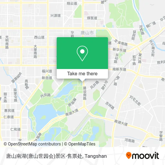 唐山南湖(唐山世园会)景区-售票处 map